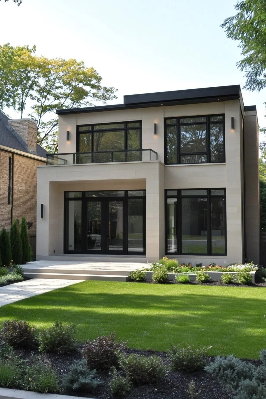 Sleek Box-Shaped Villa with Natural Light
