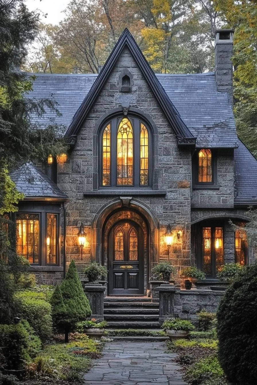 A Mysterious Manor at Midnight