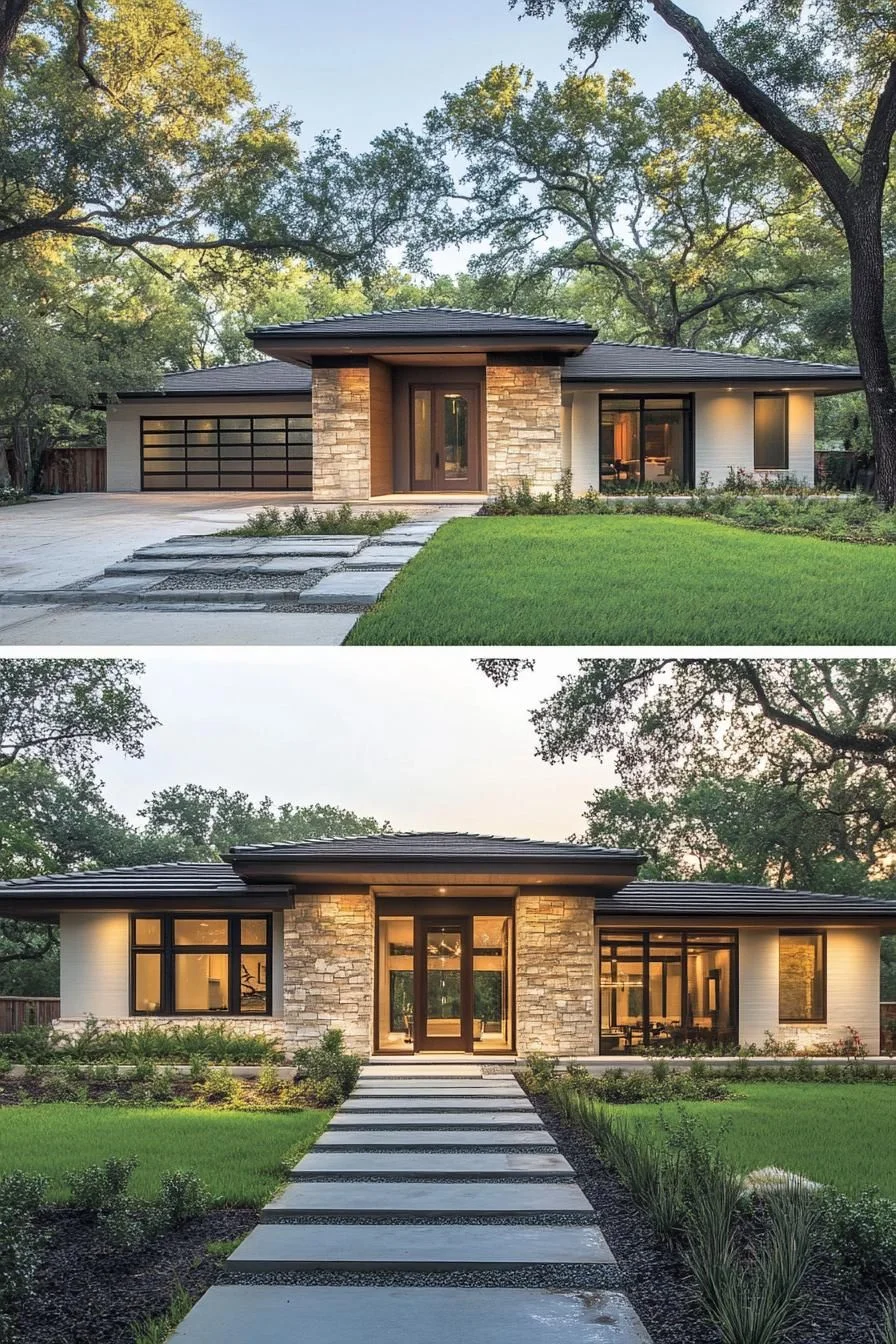 Bright Rancher Where Stone Meets Glass