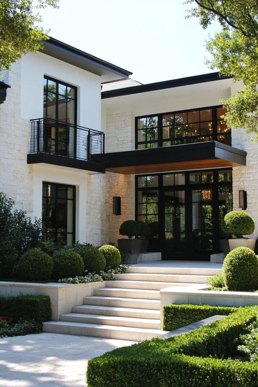A Chic Abode Framed by Trees