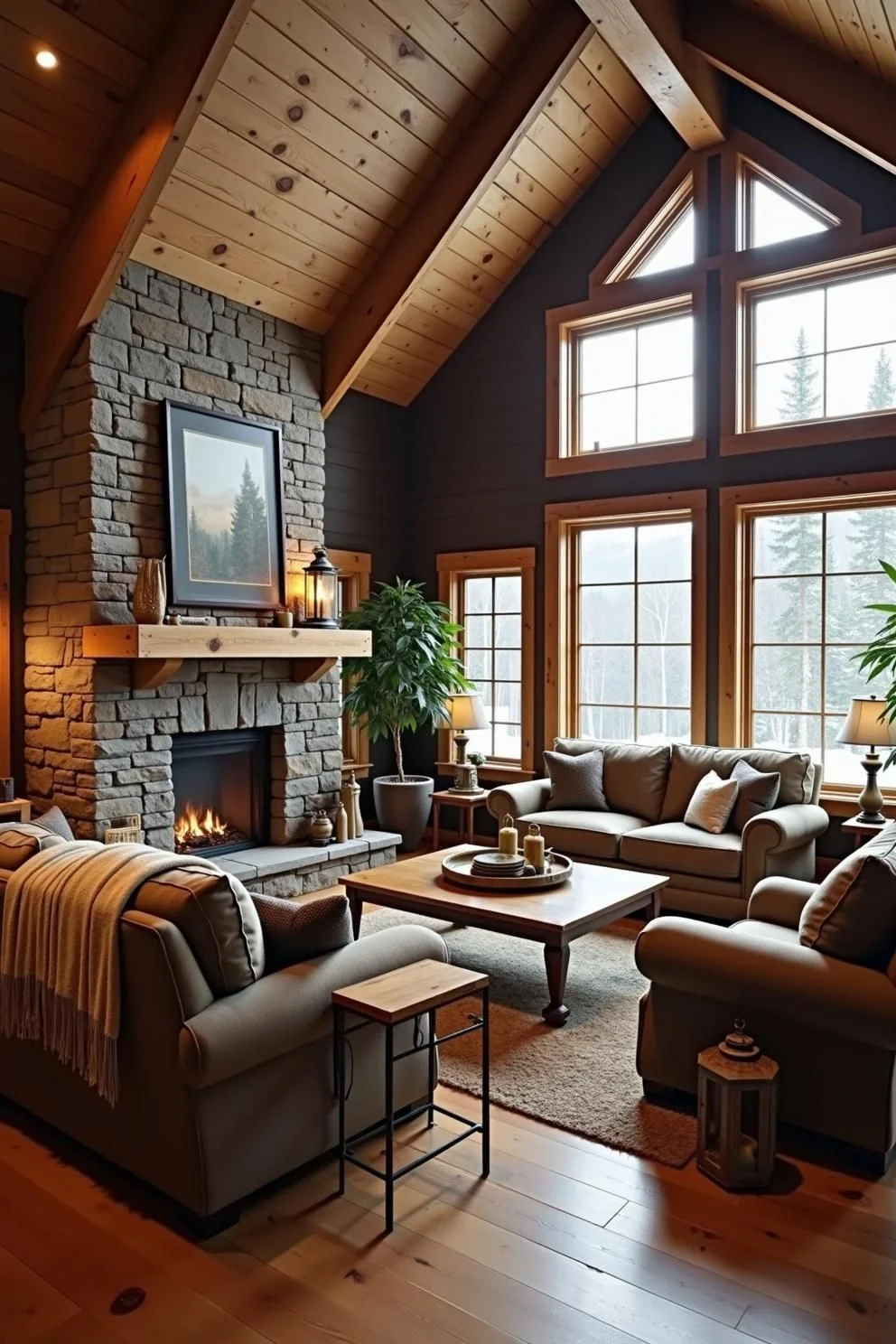 A Hearthside Escape in the Forest