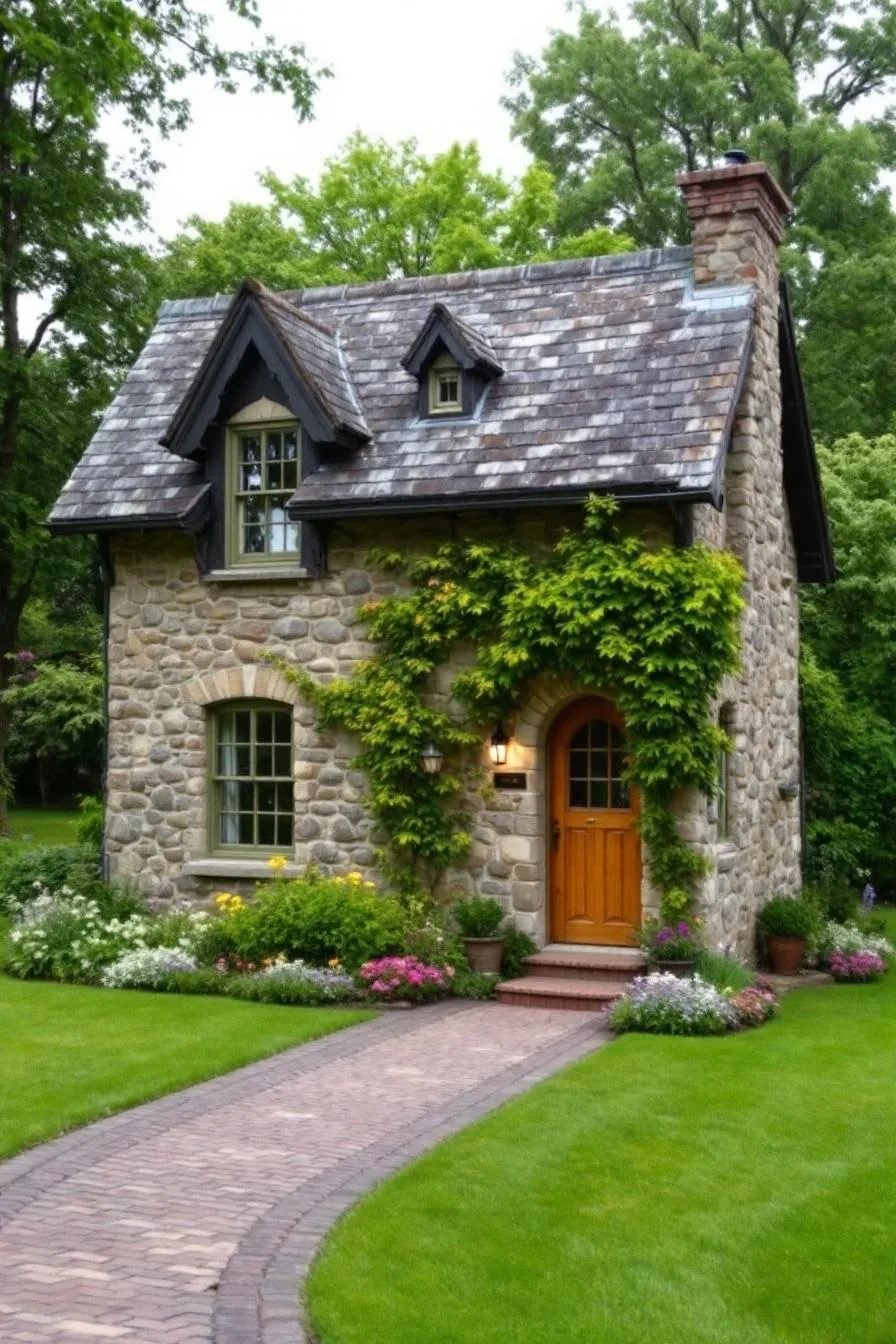 Quirky Stone Cottage Wrapped in Ivy