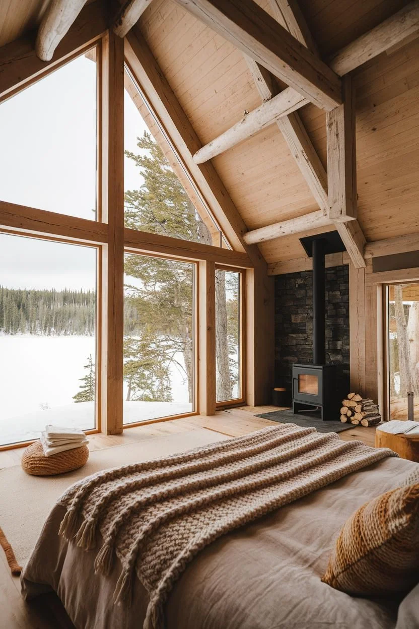 A Cheerful Escape in a Timber Abode