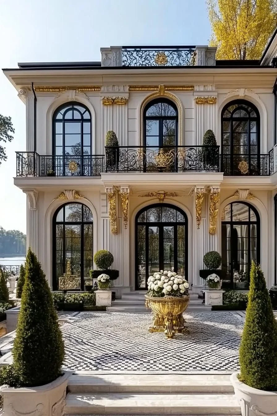 Regal Home With Gilded Accents