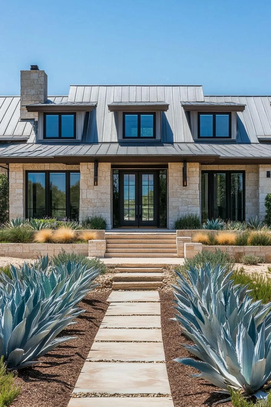 A Farmhouse Built From Stone and Steel