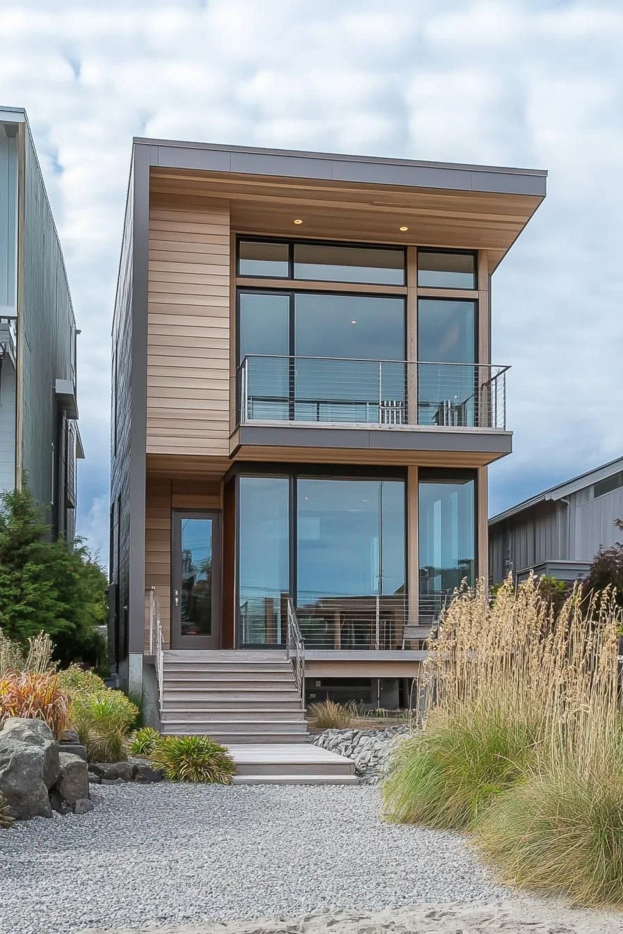 Chic Retreat Facing the Beach