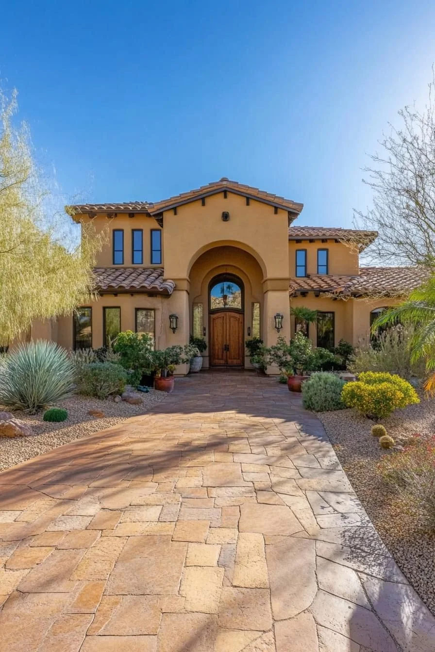 A Warm Sunset Hacienda in Arizona