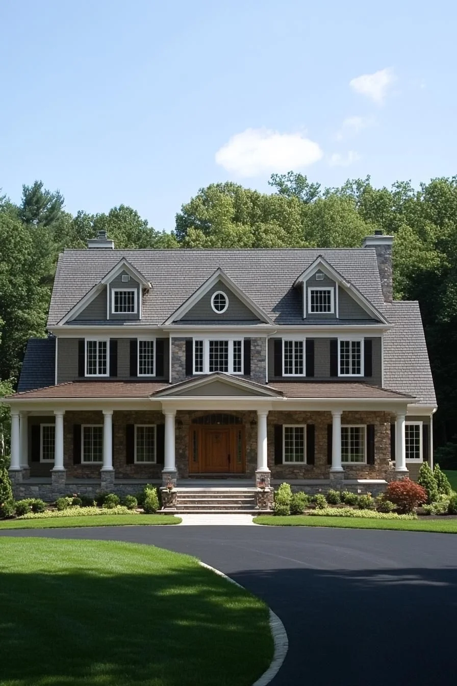 A Stone Hideout With Bold Gables
