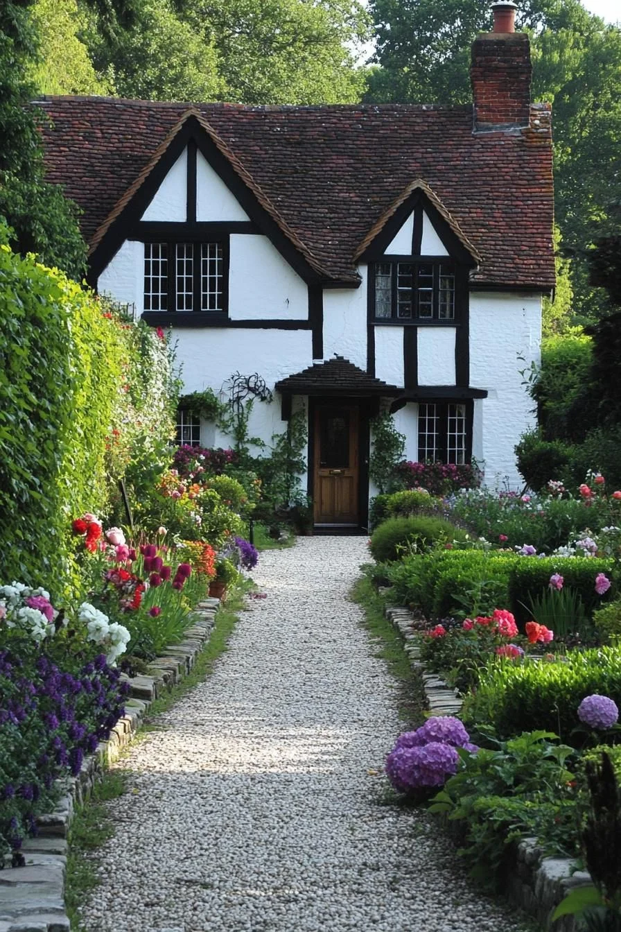 A Tudor Hideaway Along a Floral Path