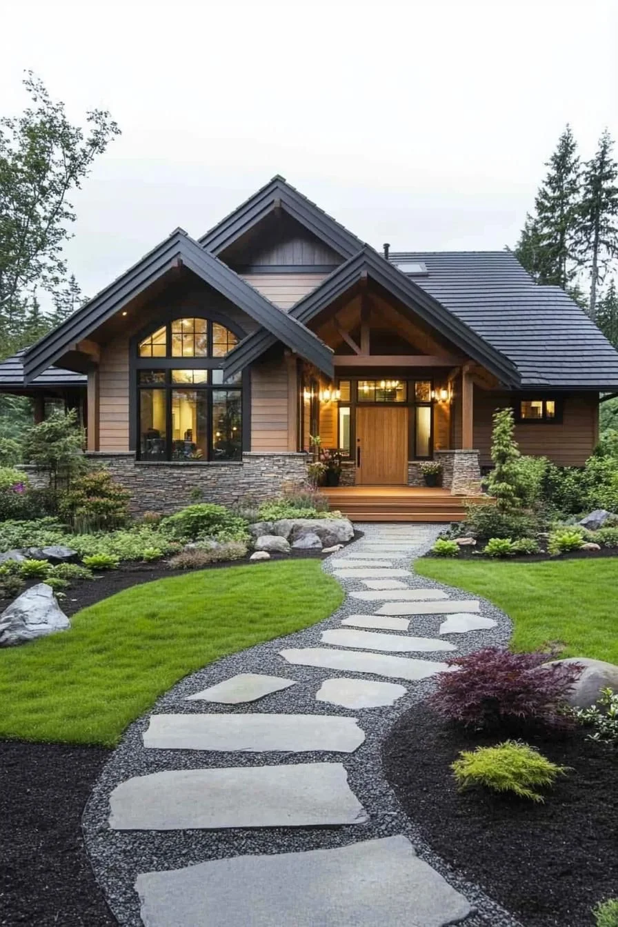 Charming Rancher Escape with Pathway Panorama