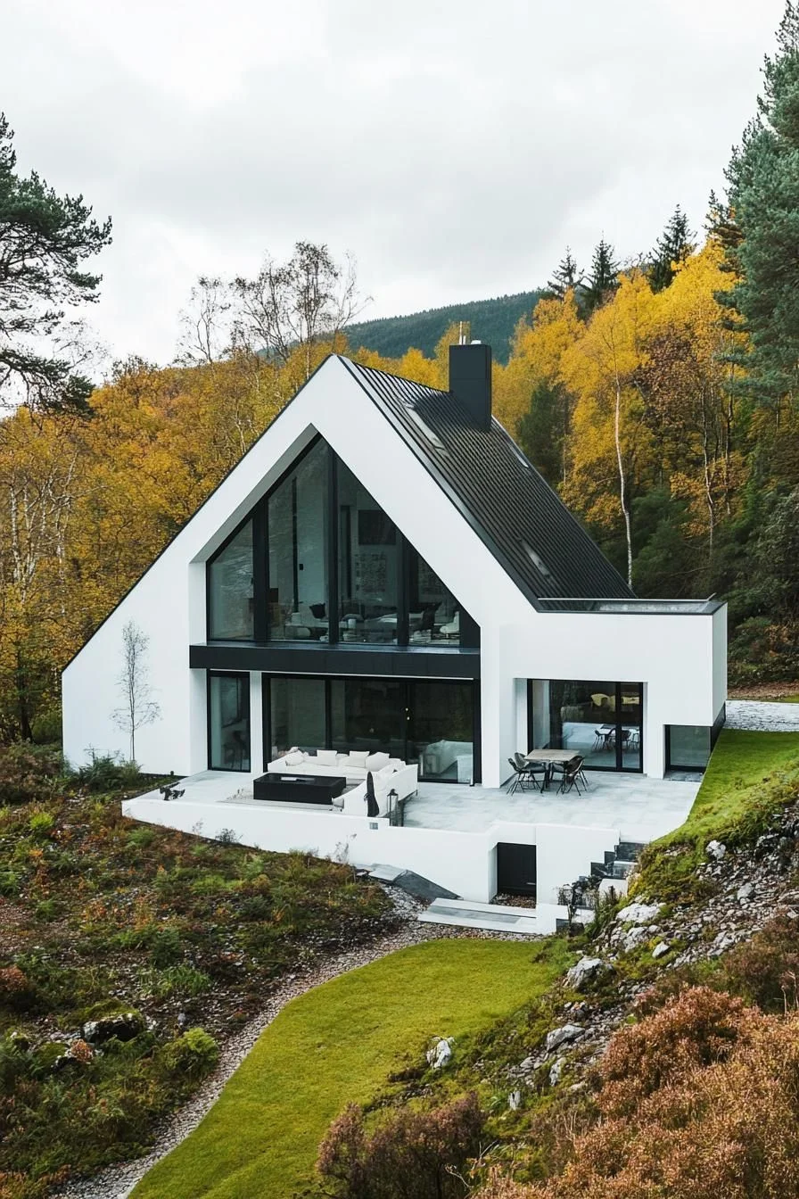 Chic A-Frame Abode Amidst Nature