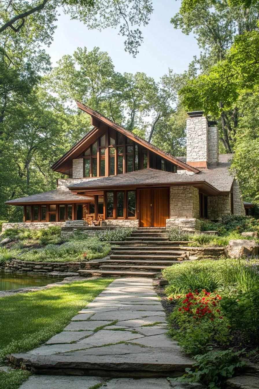 A Stone Retreat With Craftsman Roots