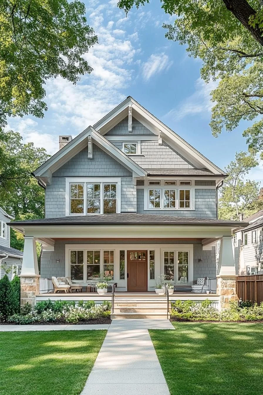 Suburban Grandeur with Gables Galore
