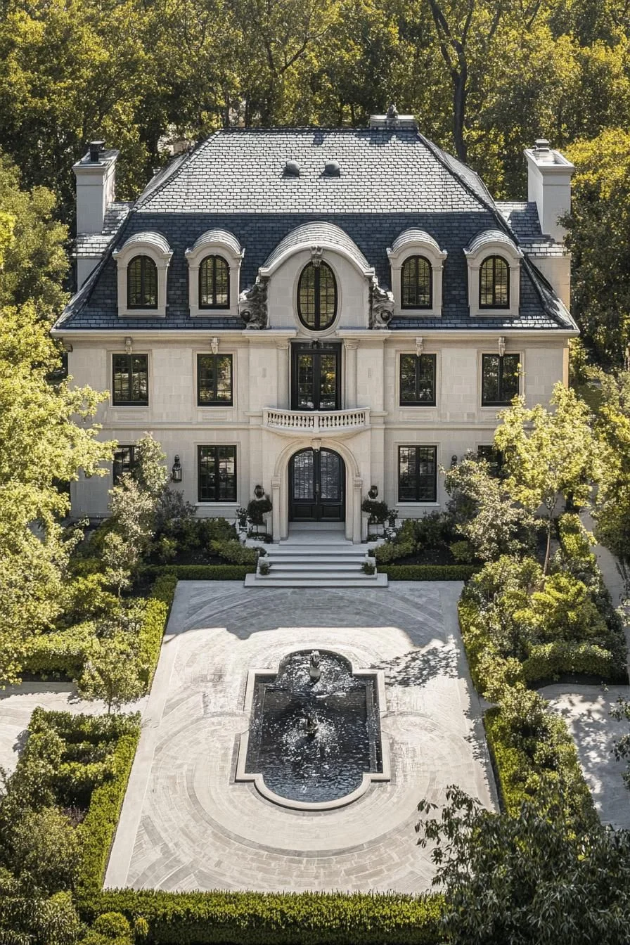 Grand Home Surrounded by Greenery