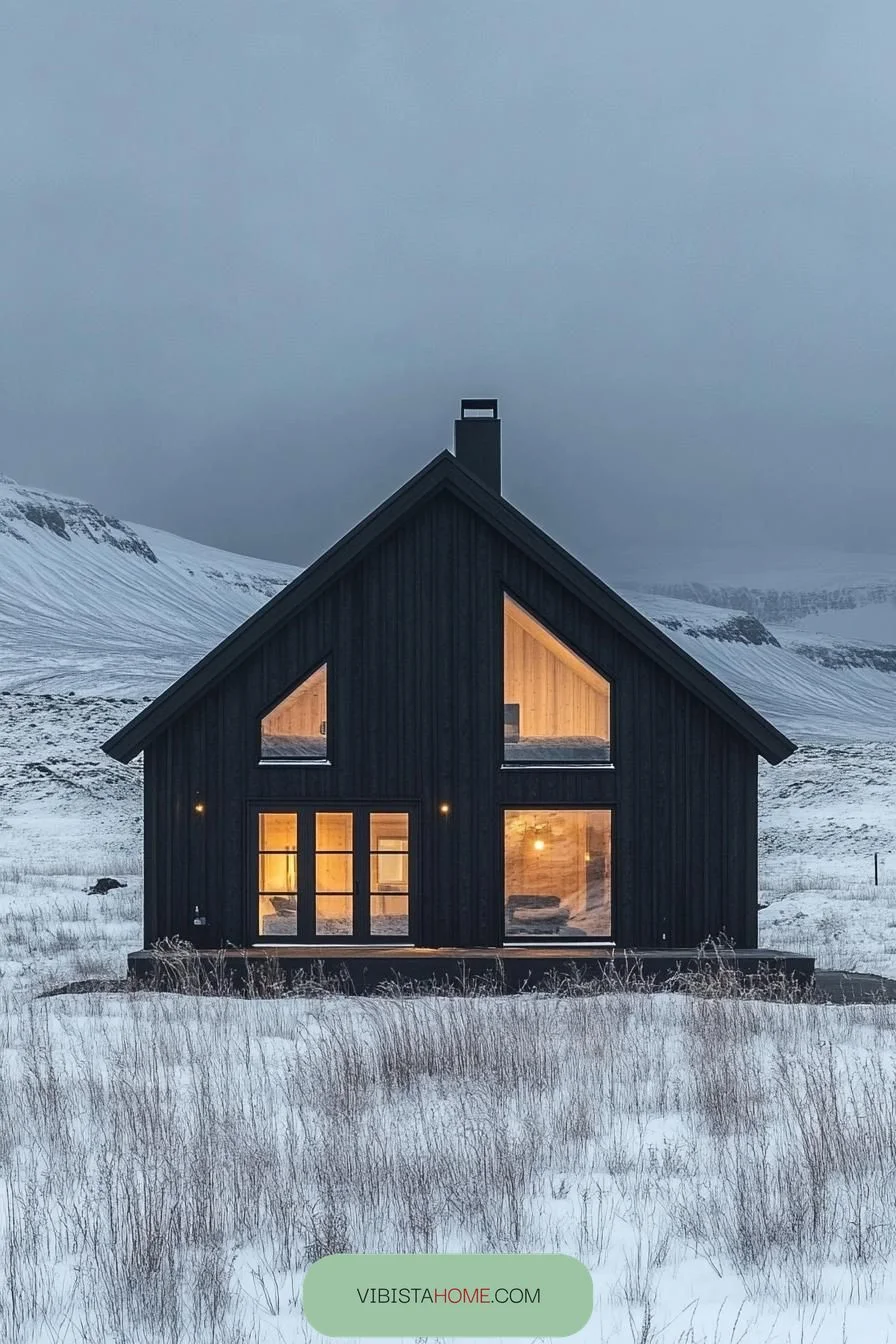 Midnight Charm Across Snowy Fields