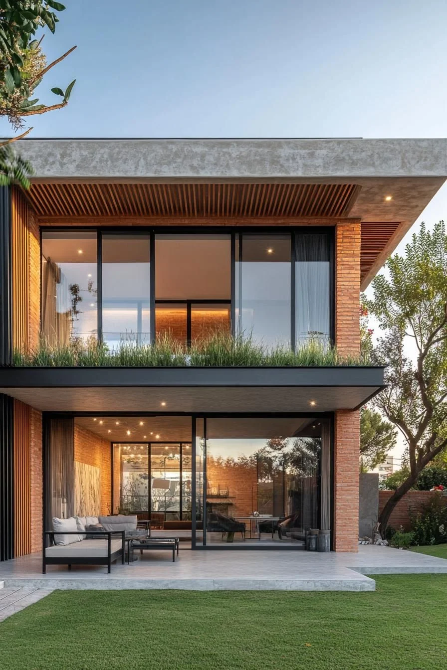 A Breezy Flat Roof Gem in Brick