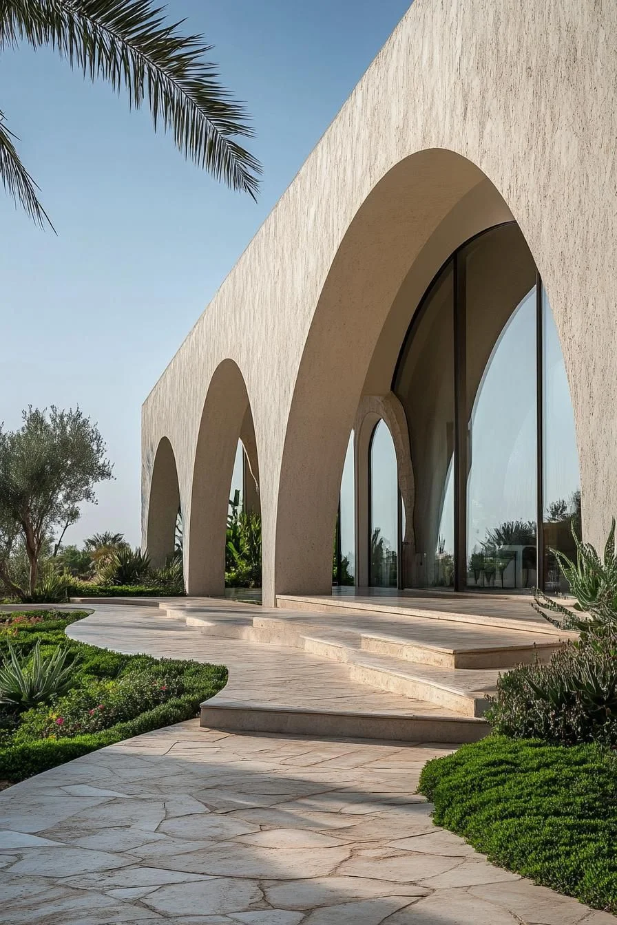 Archway-Filled Desert Oasis