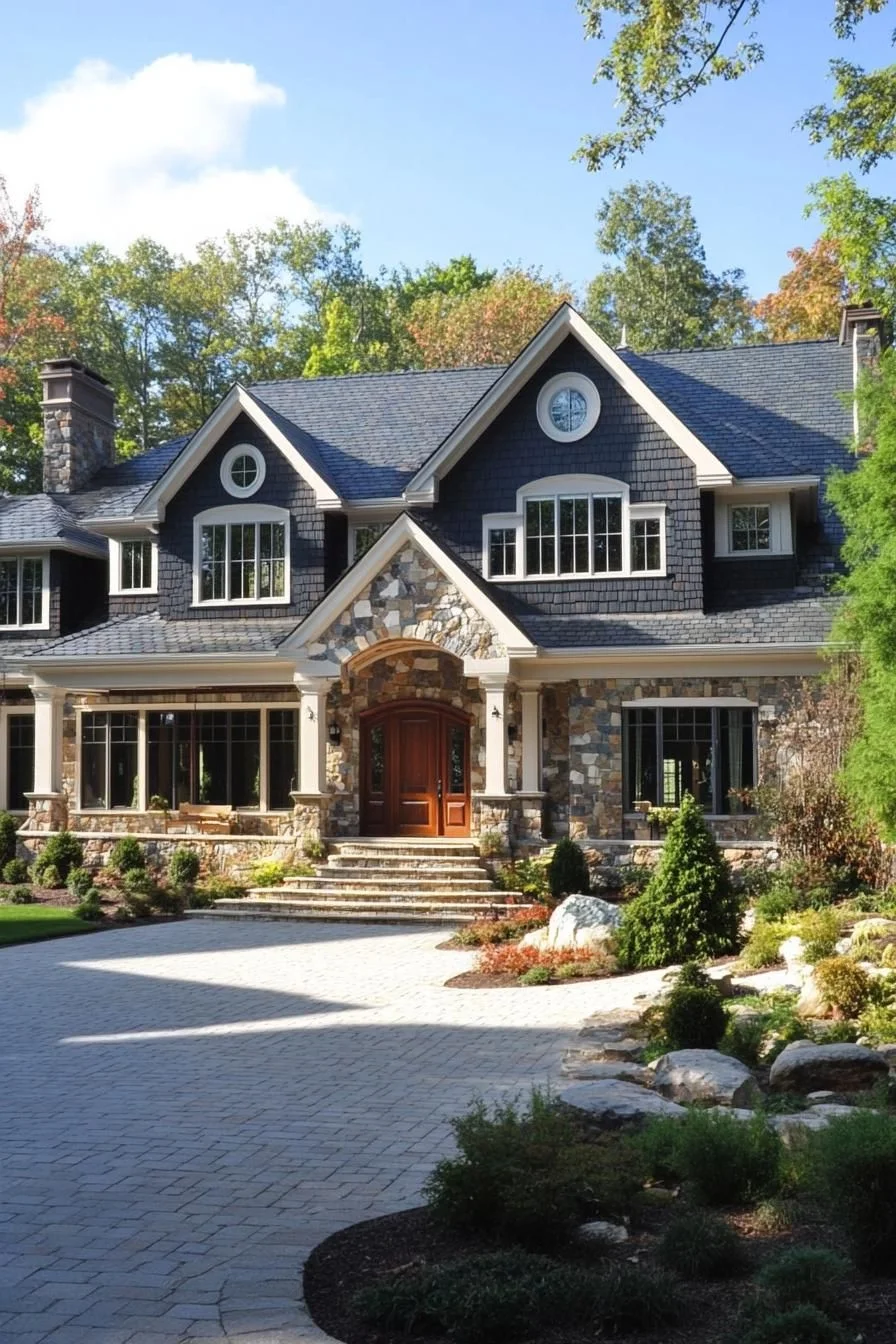 Shingle-Style Elegance in a Suburban Castle