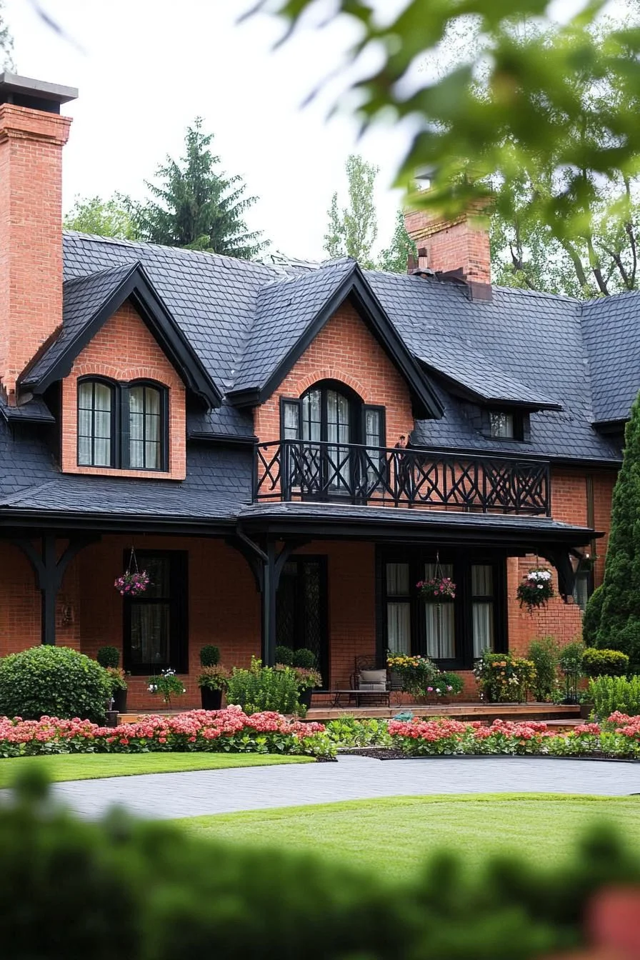 Brick Abode with Gothic Details