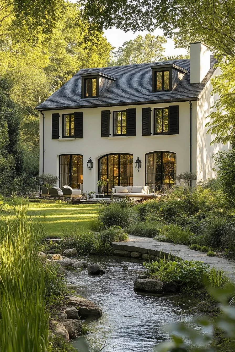 White Walls With Dark Wood Shutters - photo 3