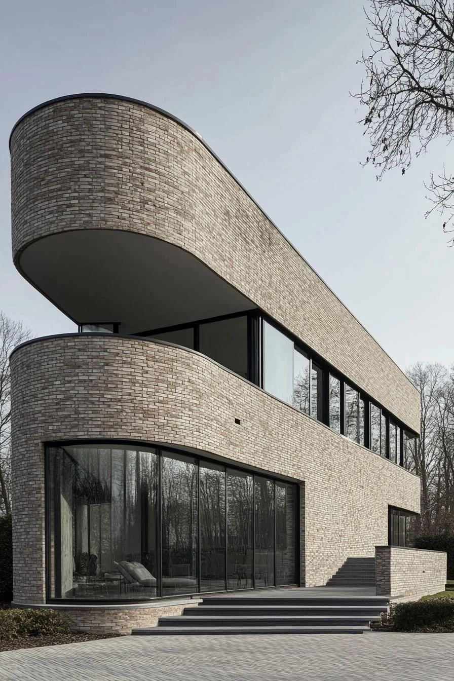 A Modern Contour in Curved Brick