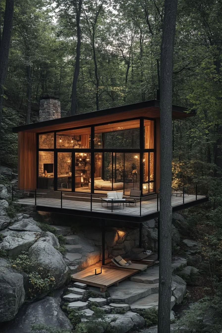 Perched Paradise in the Woodland