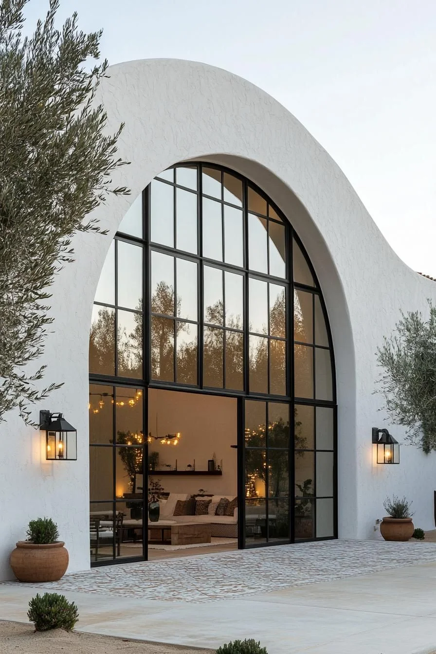An Arched Entry With Modern Farmhouse Style