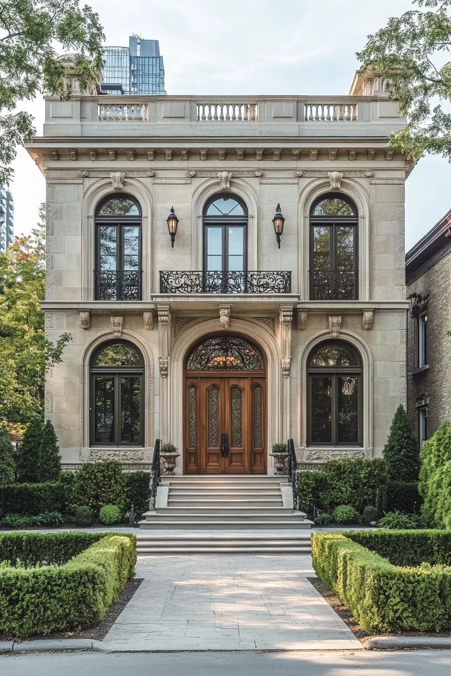 Sophisticated Home With Triple Arches