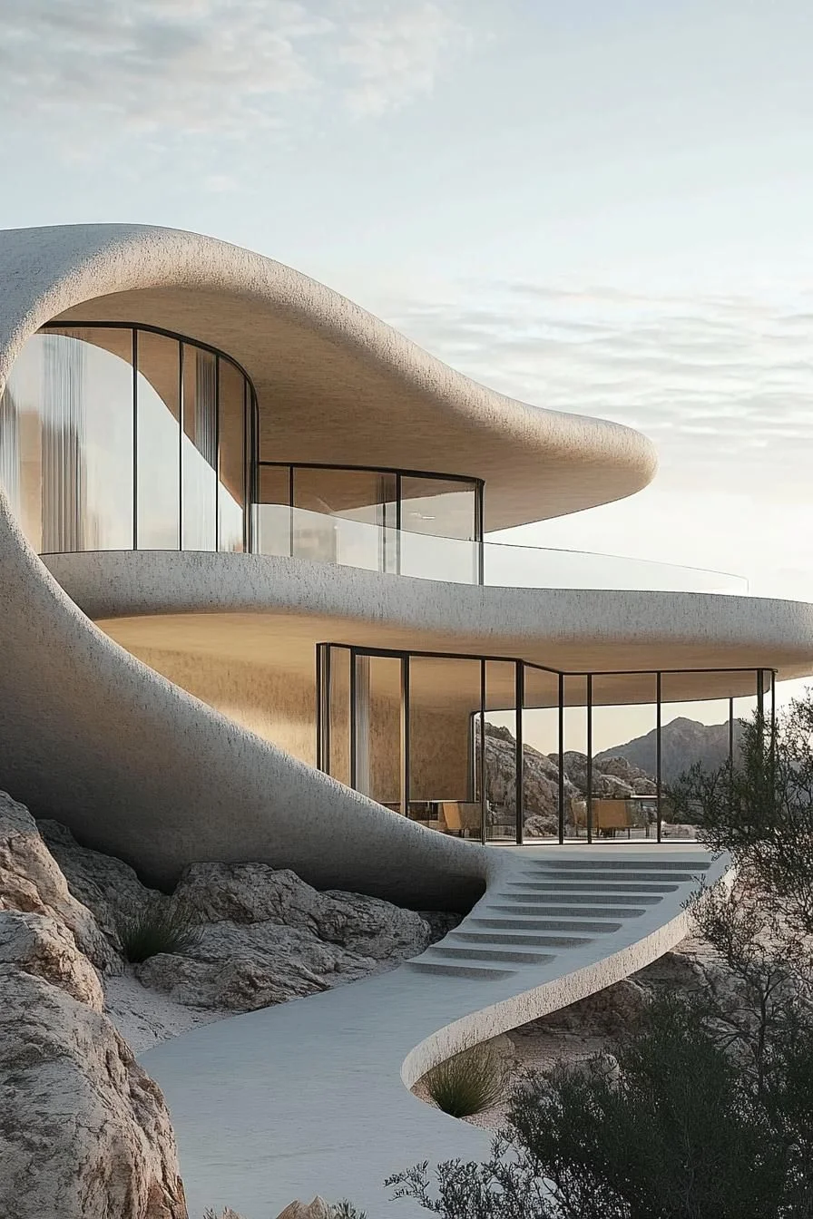 Sandy Swirl Sanctuary Embraced by Nature