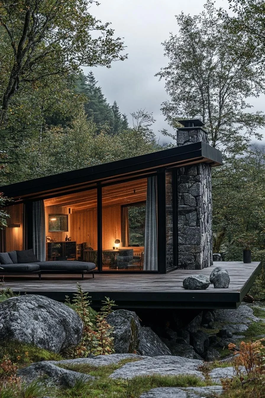 Pairing Natural Stone With Wood Siding