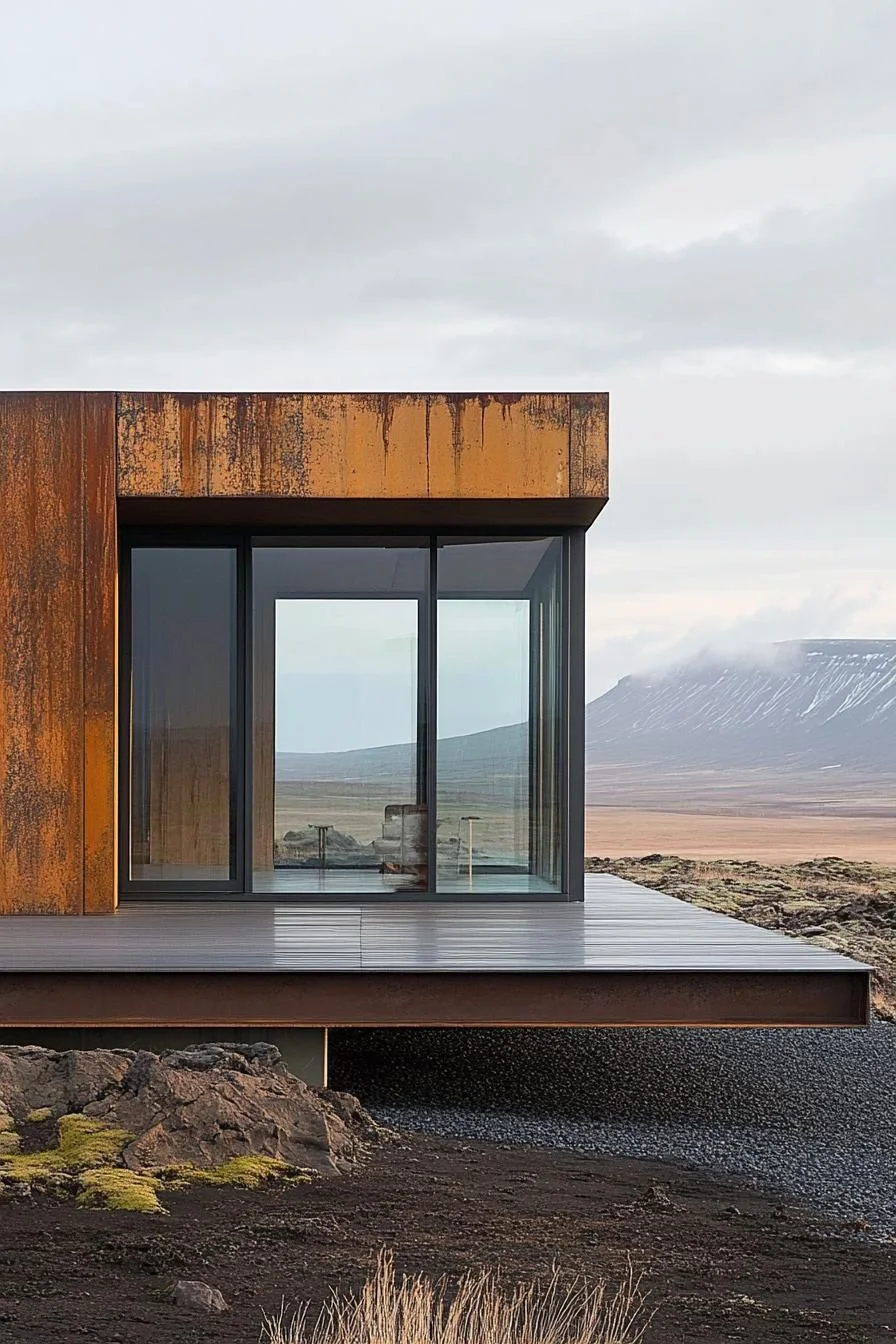 Rectangular Rust-Toned Retreat