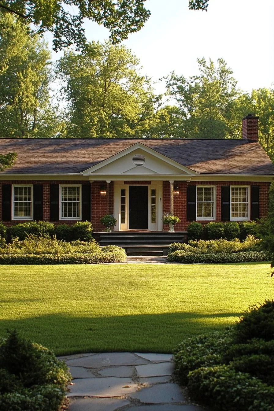 A Sunlit and Peaceful Brick Ranch