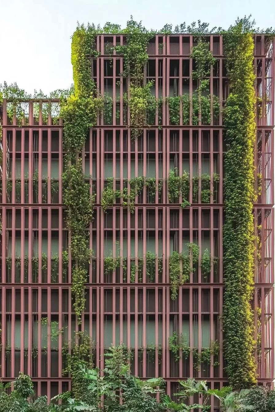 Nature and Modern Design on One Living Facade