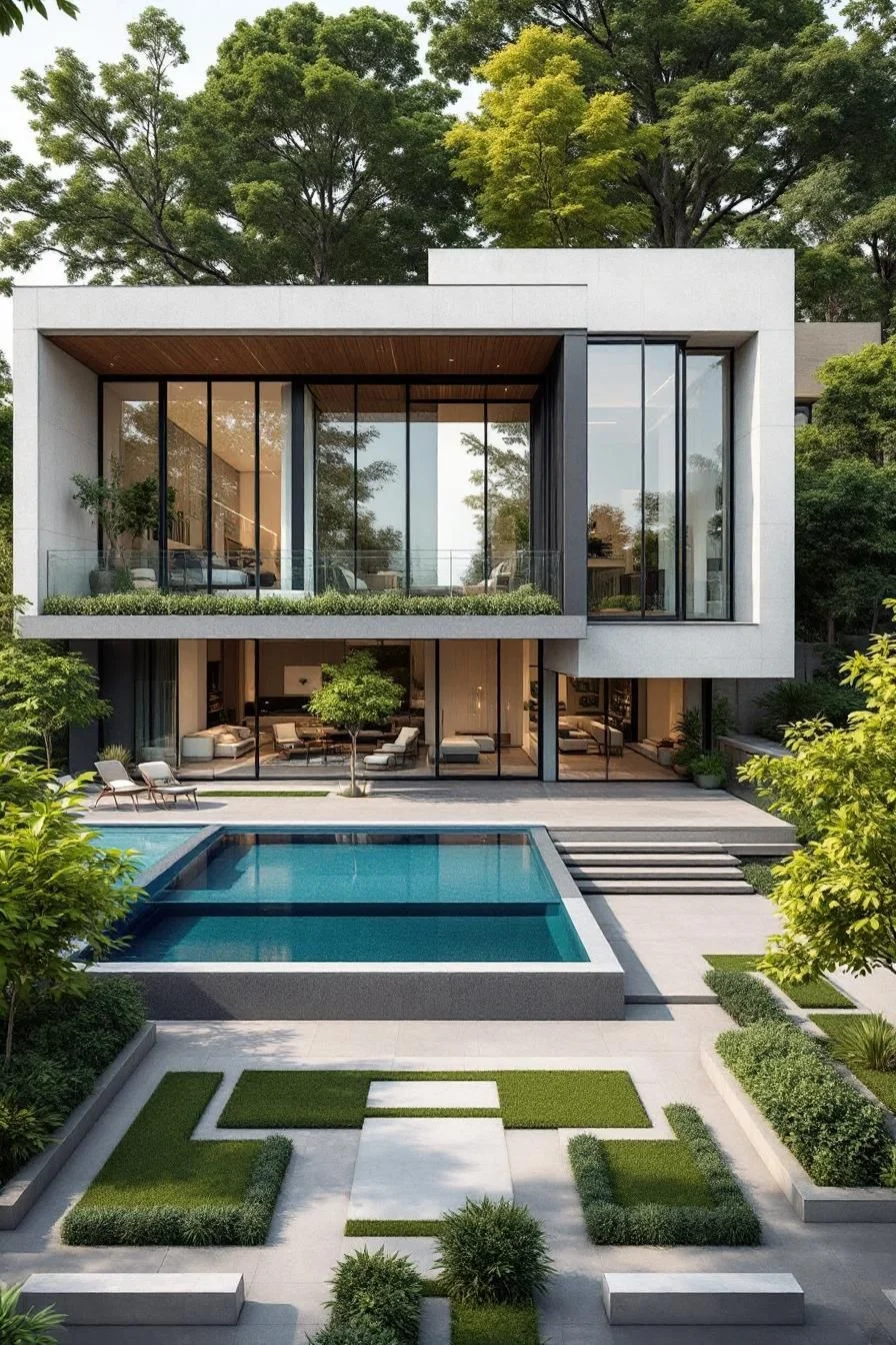 Sapphire Waters and Cubist Serenity