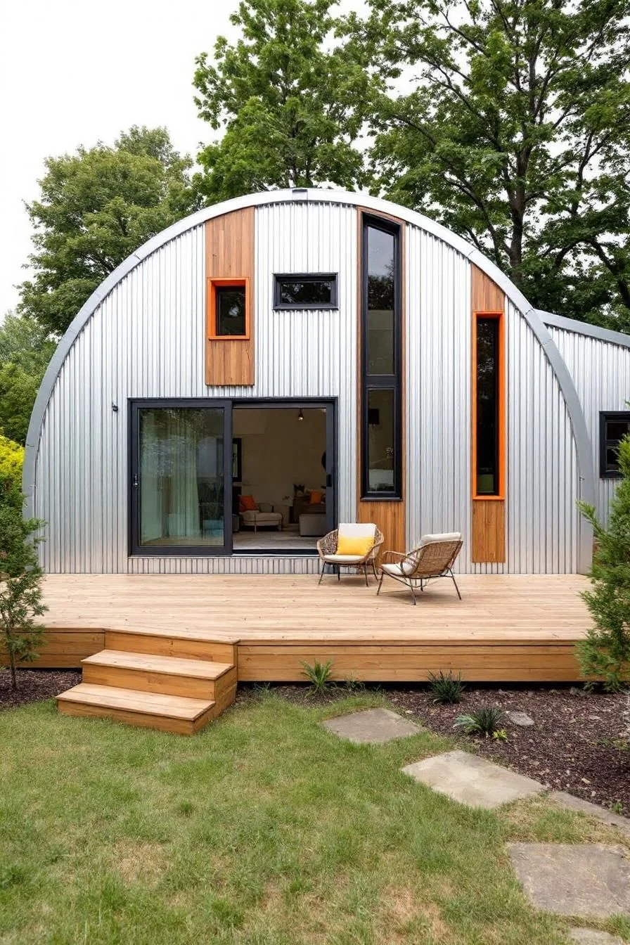 A Delightful Crescent-Shaped Cabin