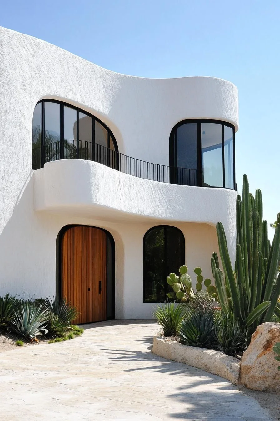 A Curved Casa of Modern Waves