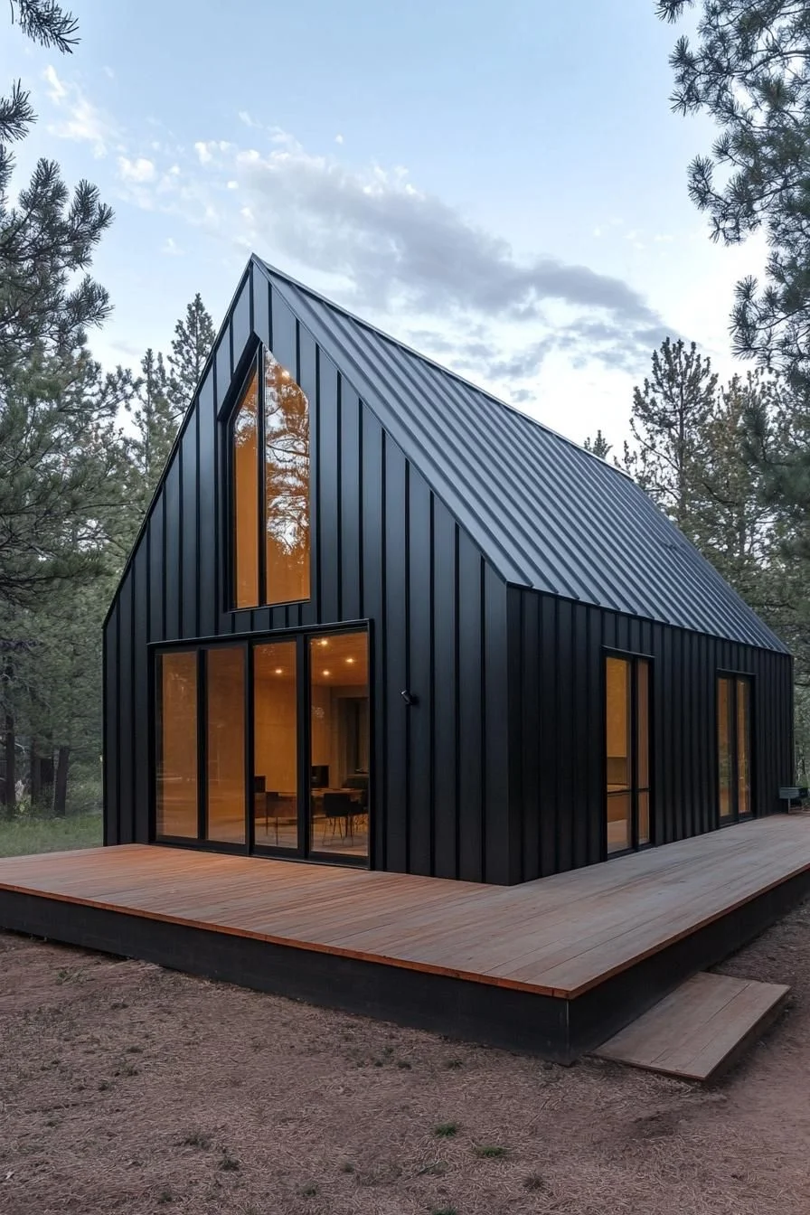 Charcoal-Toned Steel Chalet
