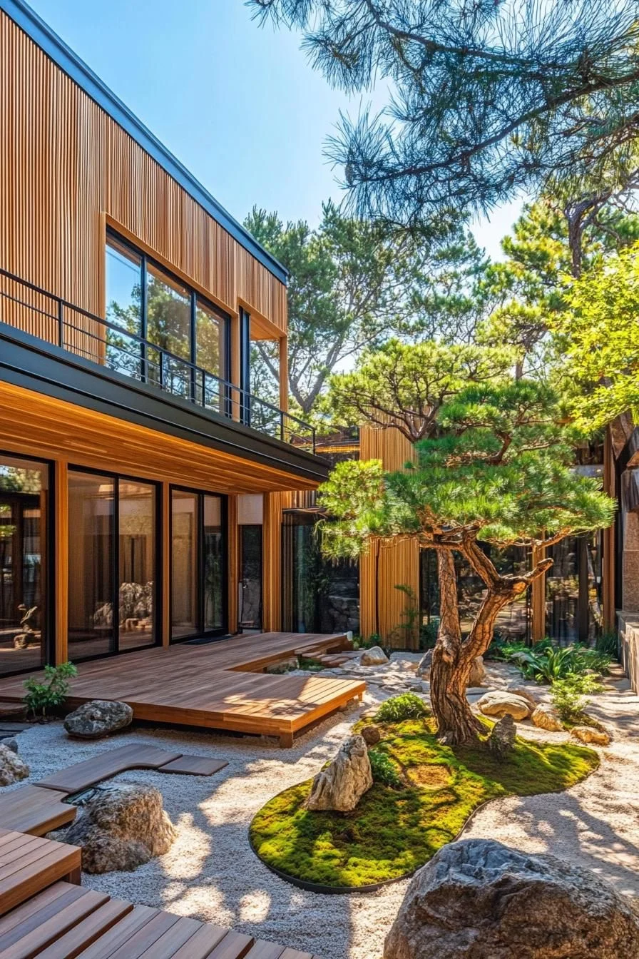 Nature’s Embrace in a Courtyard Setting