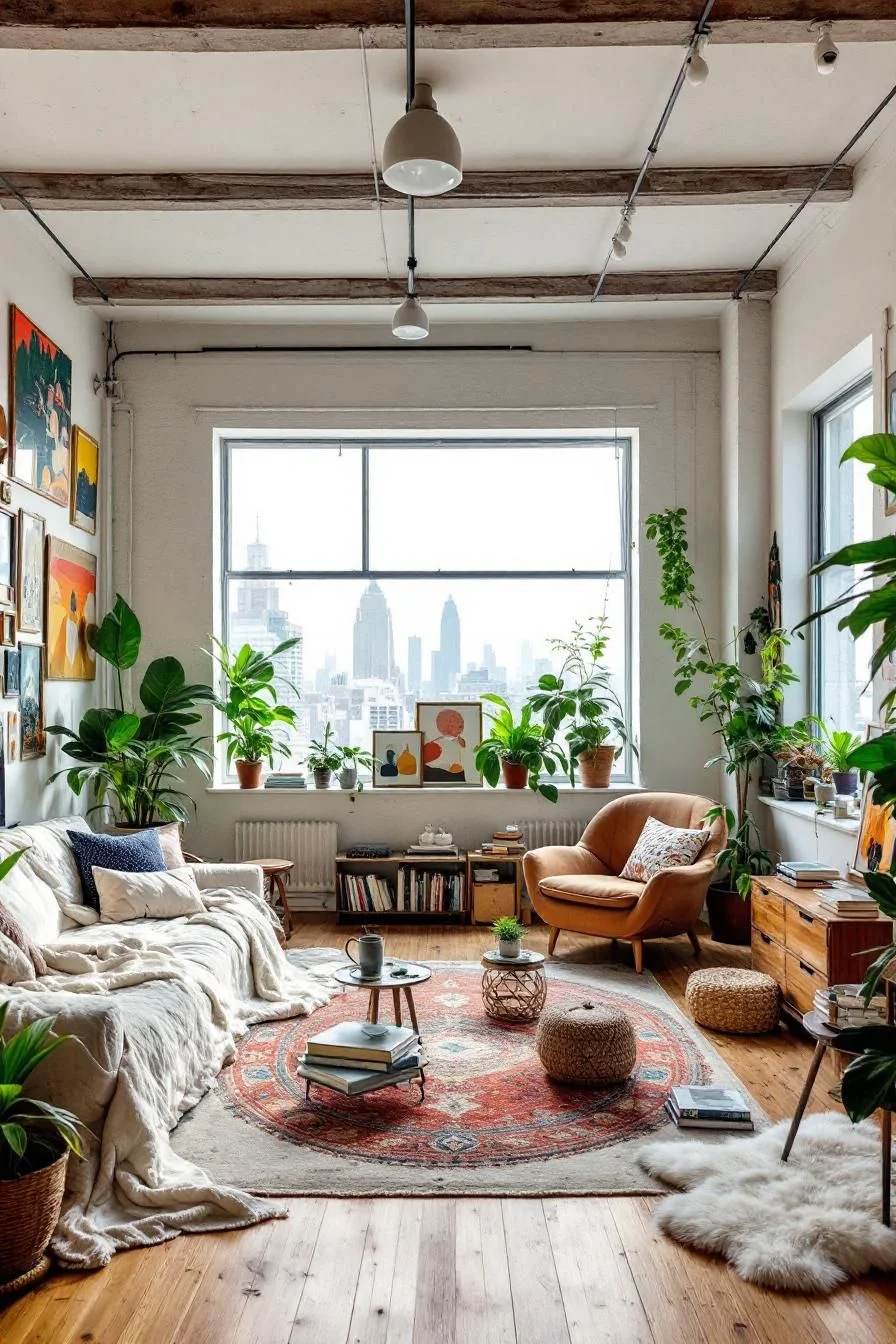 Relaxed Artist Loft With Skyline Views
