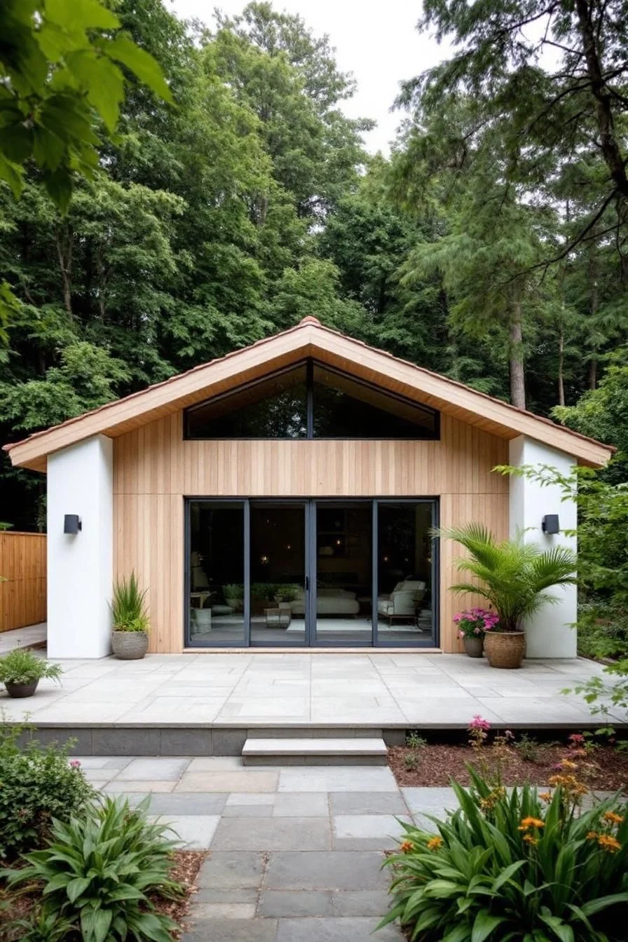 Peaceful Zen-Style Forest Cabin