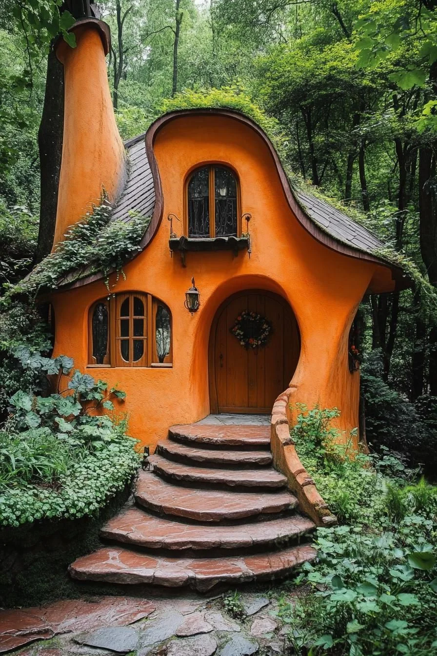 A Fairytale House Shaped Like a Mushroom