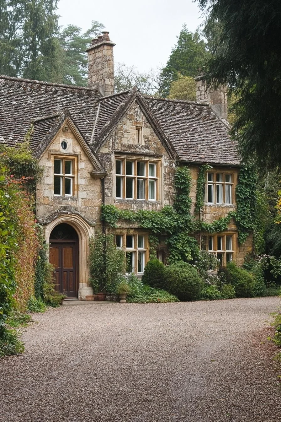 A Stately Stone Cottage With Ivy Charm