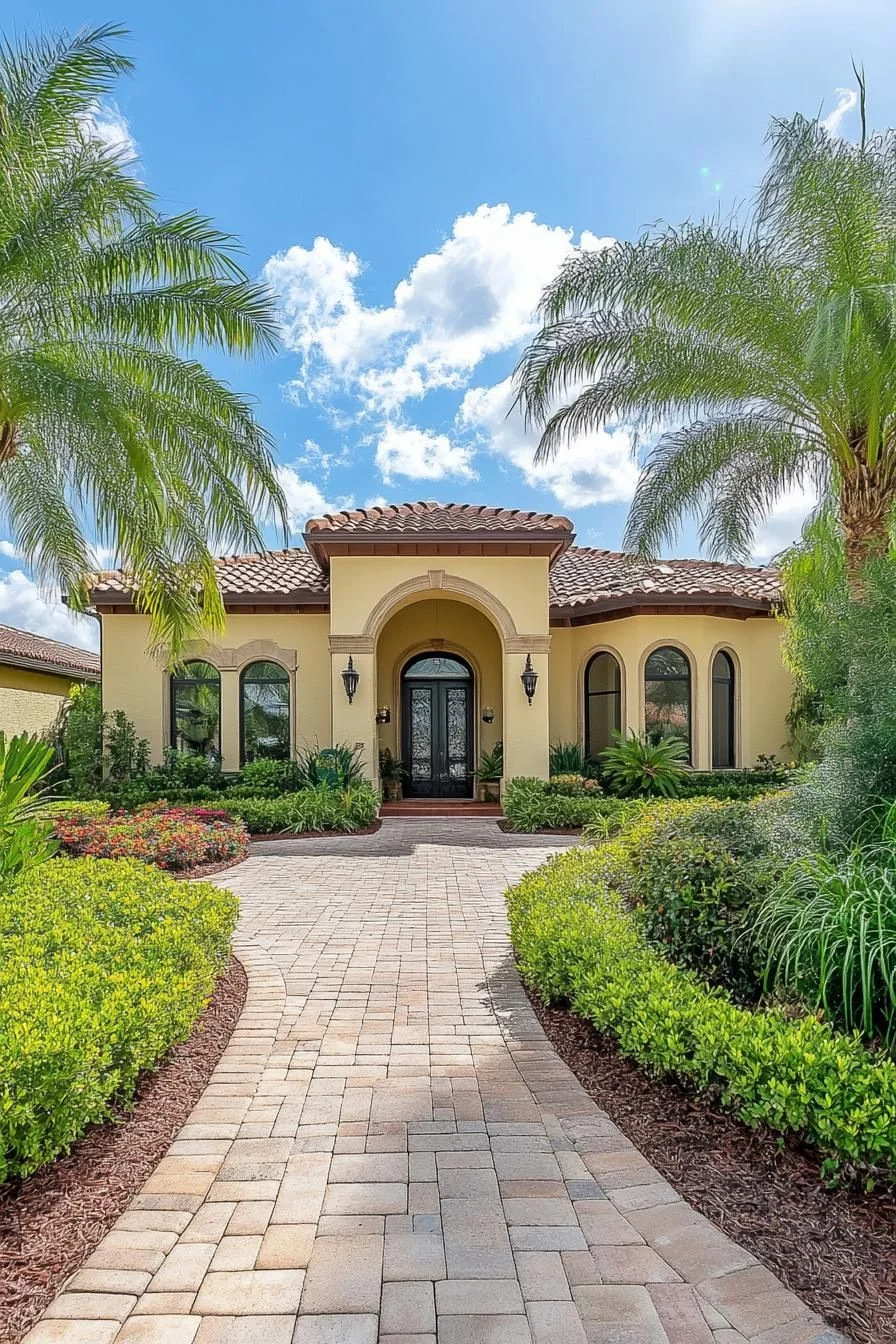 A Sunlit Villa With Arched Windows