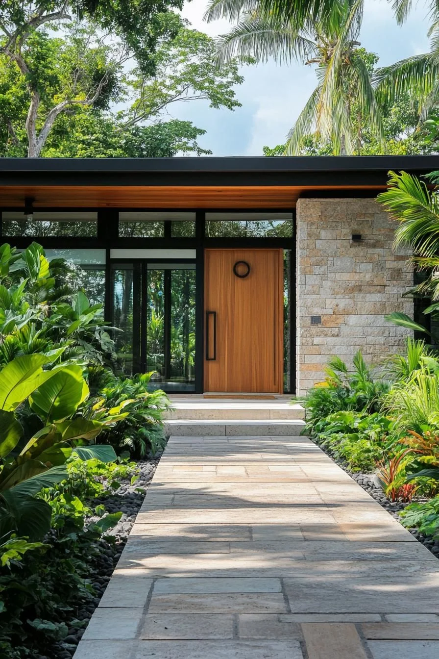 A Wooded Tropical Entrance Wonderland