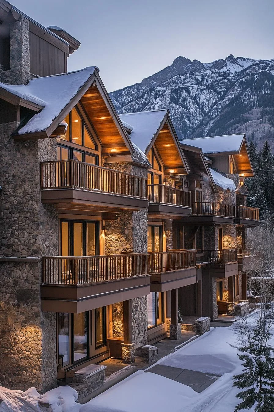 Hidden Snowy Mountain Retreat