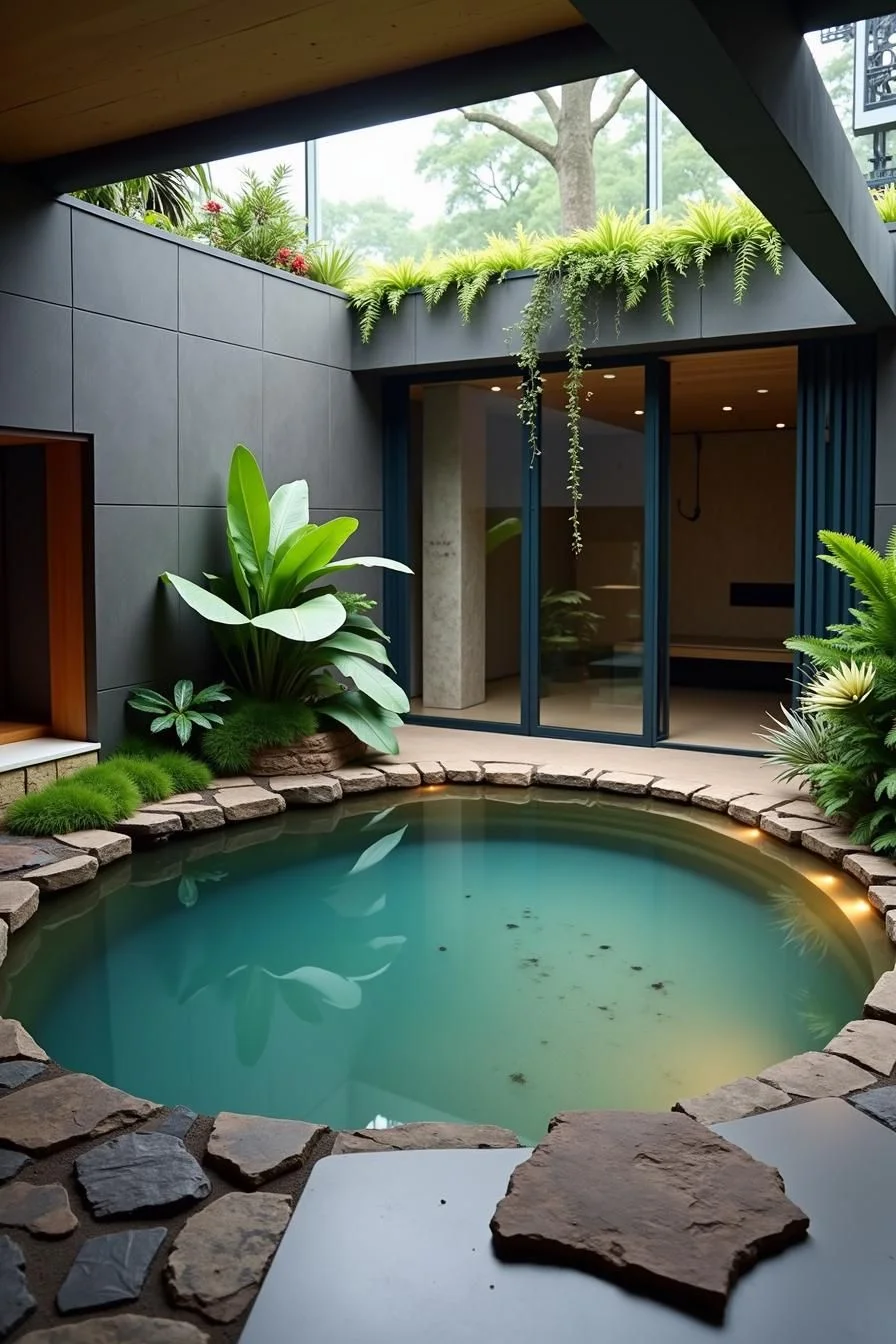 Serene Splash: A Cozy Indoor Cove