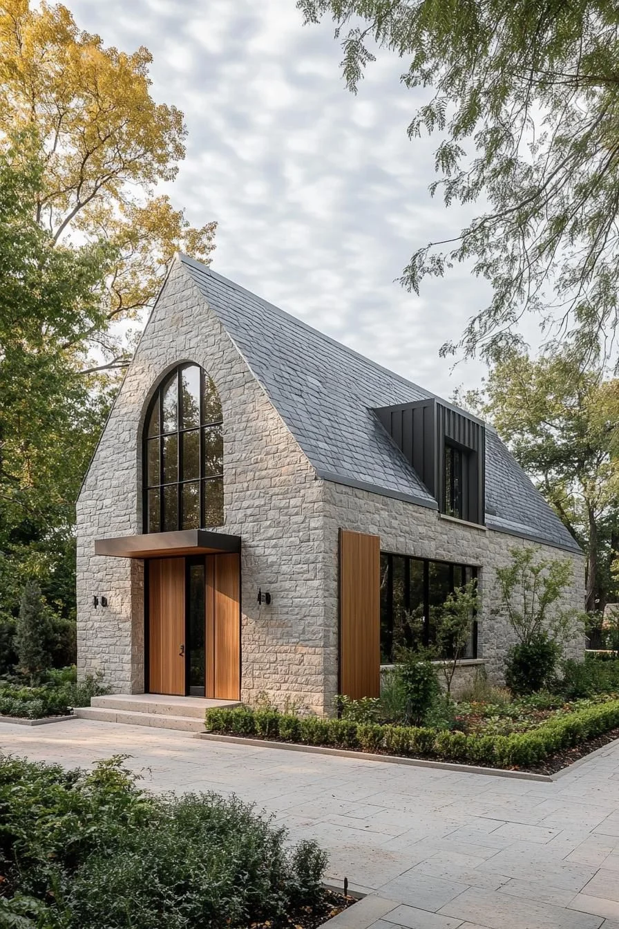 Chic Stone Cottage with a Modern Detail