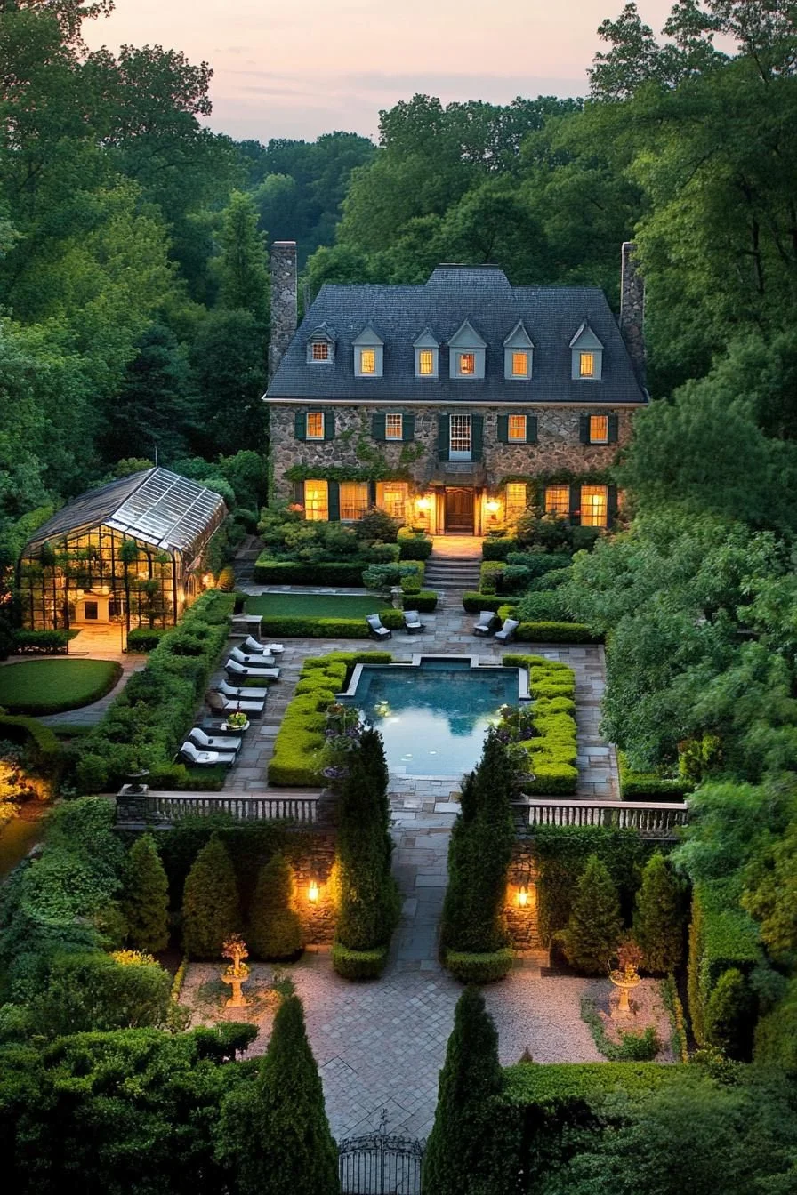 A Majestic Manor Amidst Verdant Splendor