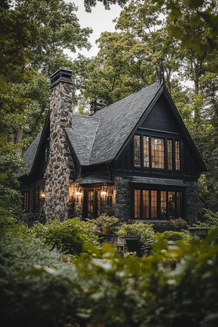 A Shadow-Draped Stone Retreat