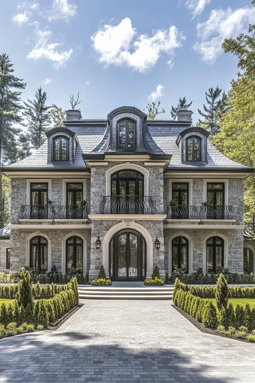 Elegant Manor Surrounded by Greenery